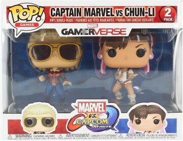Funko 22767 TV Capcom Captain Marvel Vs Chun-Li Pop Vinyl-Figur, Mehrfarbig