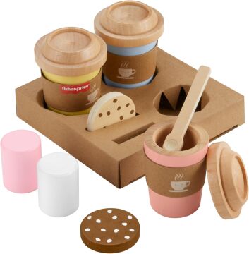 Fisher-Price Ahşap Kahve Seti