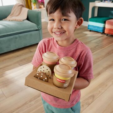 Fisher-Price Ahşap Kahve Seti