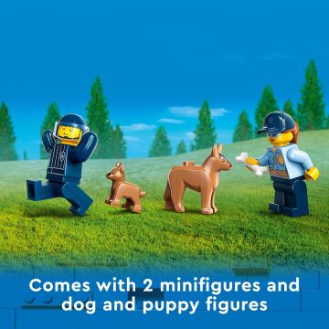 LEGO® City Mobil Polis Köpeği Eğitimi 60369-5 Yaş ve Üzeri Çocuklar için Oyuncak Yapım Seti (197 Parça)