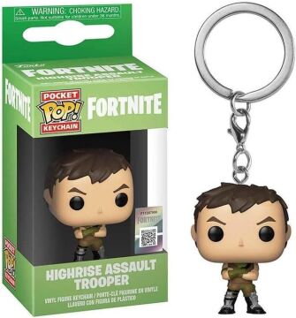 Funko 36950 Pop! Anahtarlık: FortniteHighrise Assault Trooper, Tek Büyüklüğü, Çok renkli''