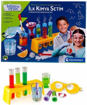 Clementoni İlk Kimya Deney Seti Renkli 6+