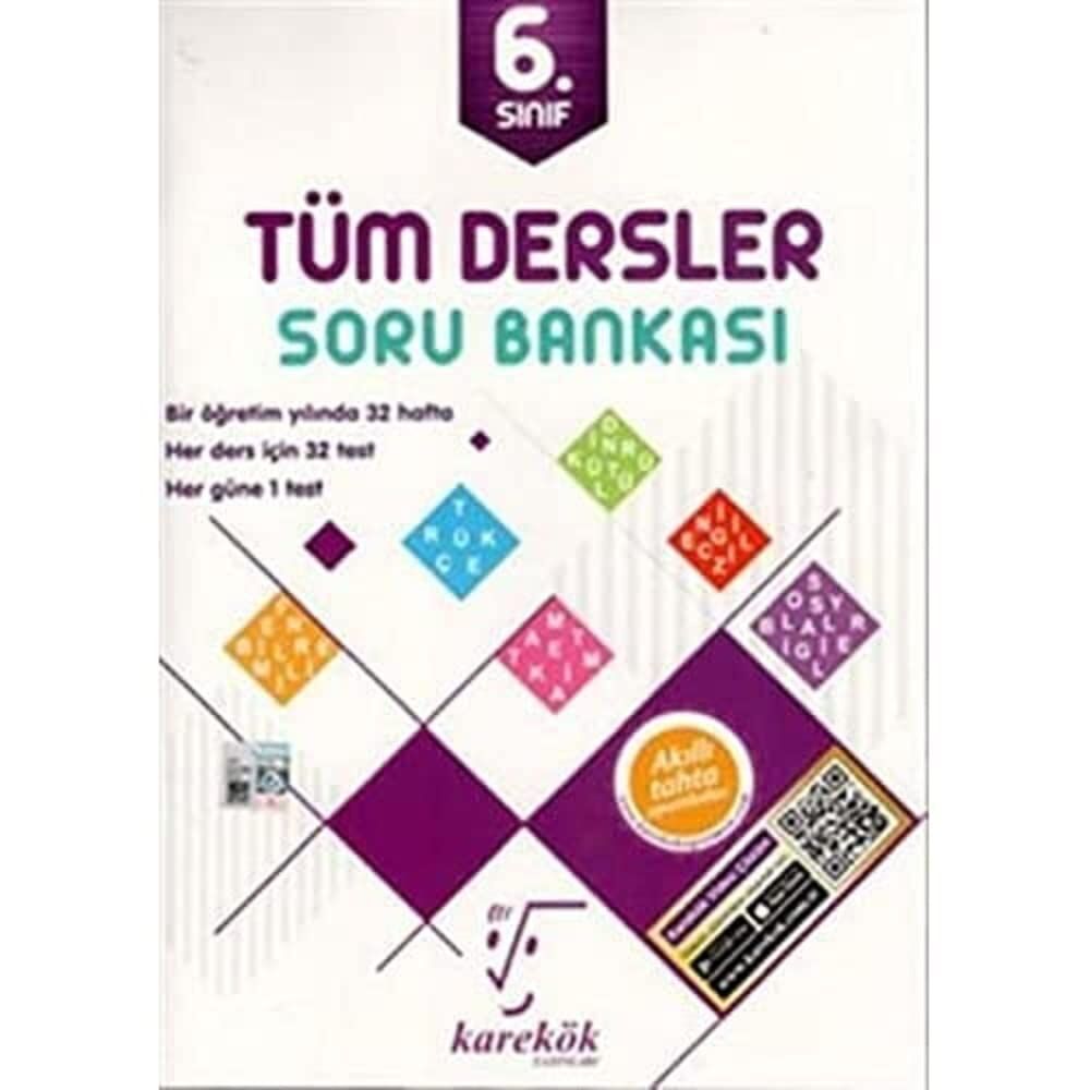 Karekök 6. Sınıf Tüm Dersler Soru Bankası Yeni