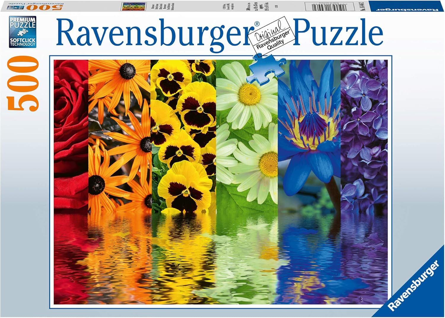 Ravensburger 164462 500 Parça Puzzle Çiçek Yansıma, Çok Renkli