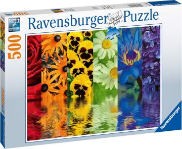 Ravensburger 164462 500 Parça Puzzle Çiçek Yansıma, Çok Renkli