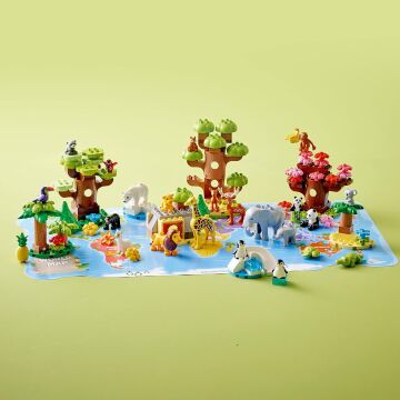 LEGO® DUPLO® Vahşi Dünya Hayvanları 10975-2 Yaş ve Üzeri Çocuklar için Vahşi Hayvan Oyuncak Yapım Seti (142 Parça)