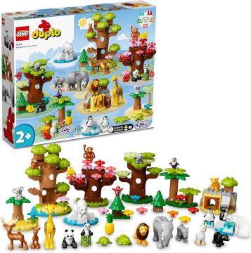LEGO® DUPLO® Vahşi Dünya Hayvanları 10975-2 Yaş ve Üzeri Çocuklar için Vahşi Hayvan Oyuncak Yapım Seti (142 Parça)