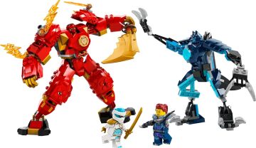 LEGO NINJAGO Kai’nin Ateş Elementi Robotu 71808-7 Yaş ve Üzeri Çocuklar için Ninja Figürü İçeren Yaratıcı Oyuncak Yapım Seti (322 Parça)
