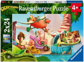 Ravensburger 2x24p Puz Gigantosaurus