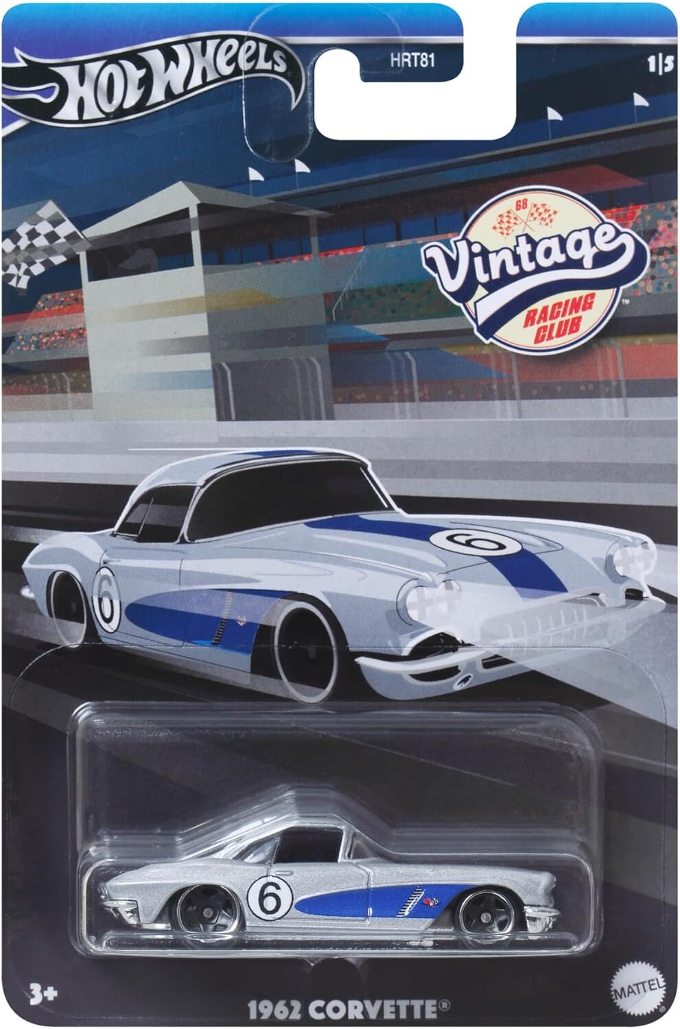Hot Wheels Vintage Racing Club 1962 Corvette HRV06