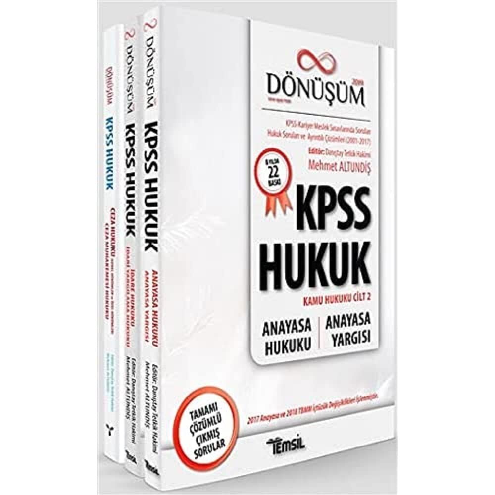 Dönüşüm KPSS Hukuk Seti (3 Kitap Takım)