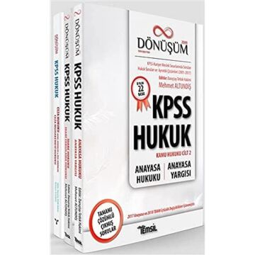 Dönüşüm KPSS Hukuk Seti (3 Kitap Takım)