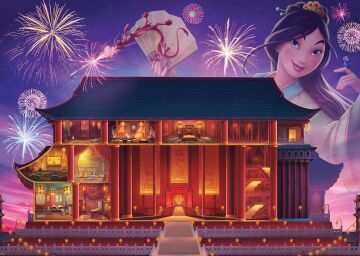 Ravensburger Disney Castle Koleksiyonu: Mulan Yetişkinler için 1000 Parça Yapboz - 17332 - Her Parça Eşsizdir, Softclick Teknolojisi Parçaların Mükemmel Bir Şekilde Uymasını Sağlar, 68,5 x 49,5 cm