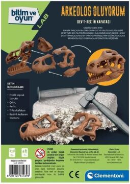 Clementoni 64469 Bilim ve Oyun - T-Rex Kazı Seti +7 yaş