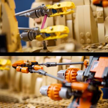 LEGO Star Wars: Gizli Tehlike Mos Espa Pod Yarışı Dioraması 75380 Star Wars Seven Yetişkinler için Koleksiyonluk Yaratıcı Model Yapım Seti (718 Parça)