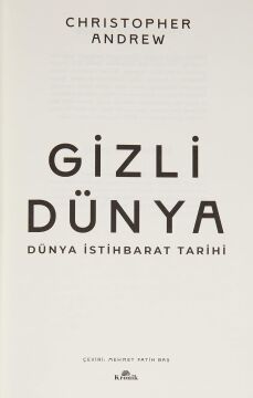 Gizli Dünya: Dünya İstihbarat Tarihi
