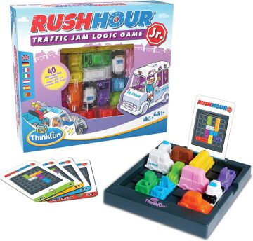Thinkfun Rush Hour Junior Trafik Reçel Mantık Beyin Mücadelesi Oyun ve Kök Oyuncağı 5 yaş arası çocuklar için