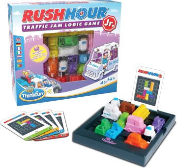 Thinkfun Rush Hour Junior Trafik Reçel Mantık Beyin Mücadelesi Oyun ve Kök Oyuncağı 5 yaş arası çocuklar için