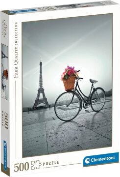 Clementoni - 500 Parça High Quality Collection Yetişkin Puzzle - Romantic Promenade in Paris
