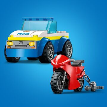 LEGO 4 Yaş ve Üzeri Çocuklar için City Polis Merkezi Takibi 60370 Oyuncak Yapım Seti (172 Parça)