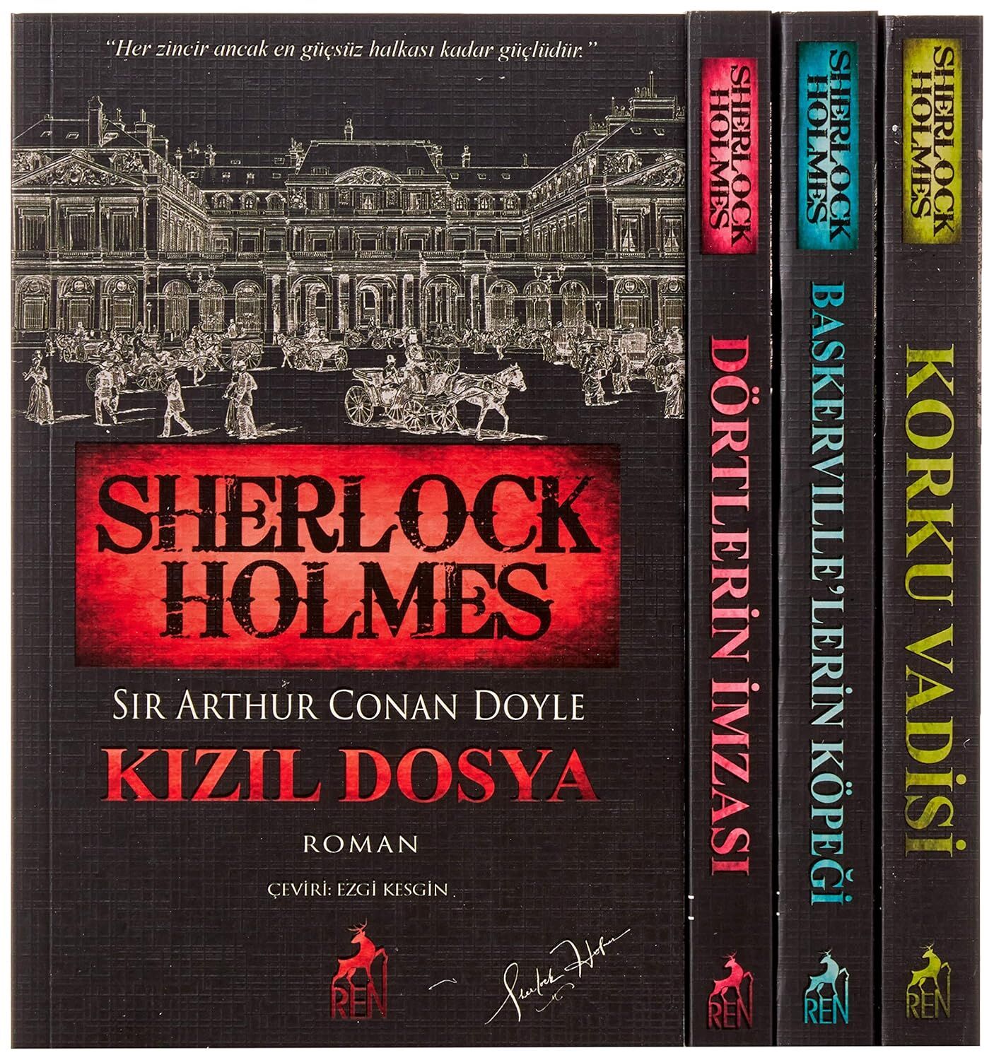 Sherlock Holmes Bütün Romanlar - 5 Kitap Set: 4 Kitaplık Kutulu Set