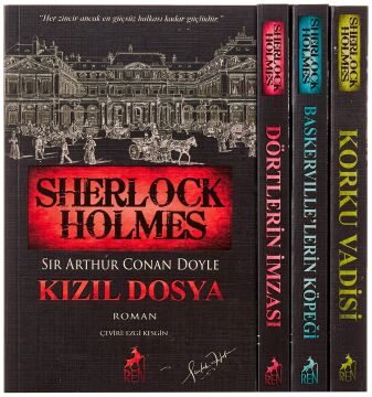 Sherlock Holmes Bütün Romanlar - 5 Kitap Set: 4 Kitaplık Kutulu Set