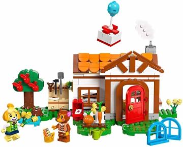LEGO® Animal Crossing™ Isabelle Ev Ziyaretinde 77049-6 Yaş ve Üzeri Çocuklar için İnşa Edilebilen Yaratıcı Oyuncak Yapım Seti (389 Parça)