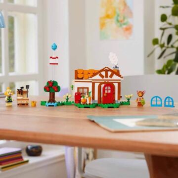 LEGO® Animal Crossing™ Isabelle Ev Ziyaretinde 77049-6 Yaş ve Üzeri Çocuklar için İnşa Edilebilen Yaratıcı Oyuncak Yapım Seti (389 Parça)