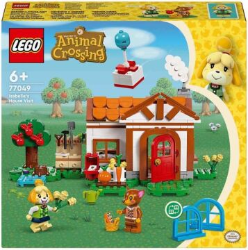 LEGO® Animal Crossing™ Isabelle Ev Ziyaretinde 77049-6 Yaş ve Üzeri Çocuklar için İnşa Edilebilen Yaratıcı Oyuncak Yapım Seti (389 Parça)