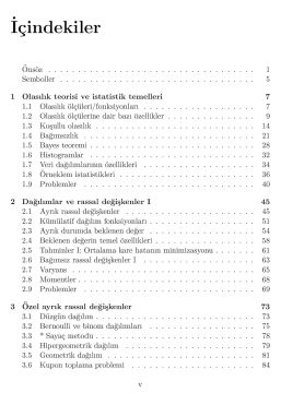Temel Olasılık Teorisi ve İstatistik 1