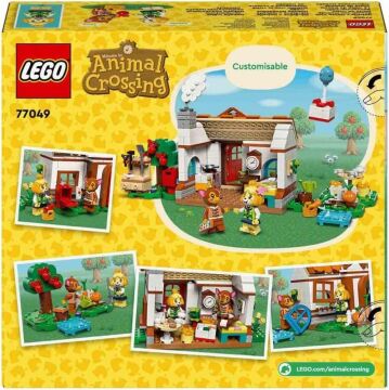 LEGO® Animal Crossing™ Isabelle Ev Ziyaretinde 77049-6 Yaş ve Üzeri Çocuklar için İnşa Edilebilen Yaratıcı Oyuncak Yapım Seti (389 Parça)