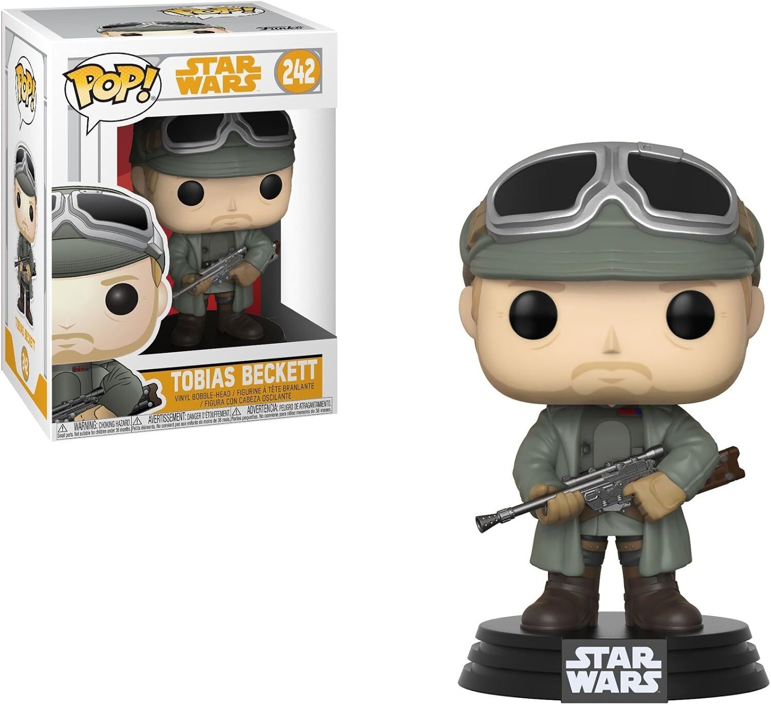 Funko 26979 Solo W1 Tobias with Goggles Actionfigur Star Wars Red Cup-POP 8'', Multi, Standard