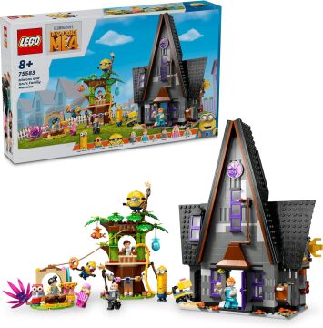 LEGO Despicable Me 4 Minyonlar ve Gru'nun Aile Köşkü 75583 8 Yaş ve Üzeri Çocuklar İçin Yaratıcı Oyuncak Model Yapım Seti (868 Parça)