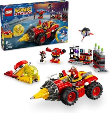 LEGO Sonic the Hedgehog Super Sonic, Egg Drillster’a Karşı 76999 – 8 Yaş ve Üzeri Çocuklar İçin Shadow ve Dr. Eggman Karakterleri İçeren Yaratıcı Oyuncak Yapım Seti (590 Parça)
