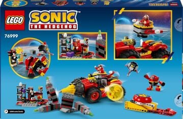 LEGO Sonic the Hedgehog Super Sonic, Egg Drillster’a Karşı 76999 – 8 Yaş ve Üzeri Çocuklar İçin Shadow ve Dr. Eggman Karakterleri İçeren Yaratıcı Oyuncak Yapım Seti (590 Parça)