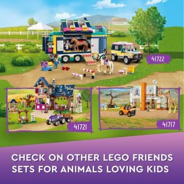 LEGO® Friends Mia’nın Vahşi Hayvan Kurtarma Merkezi 41717-7 Yaş ve Üzeri için 3 Vahşi Hayvan Oyuncağı İçeren Yapım Seti (430 Parça)