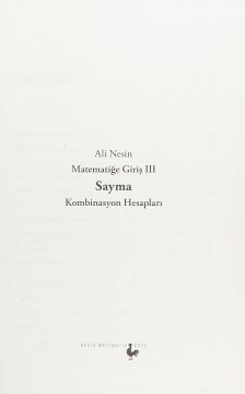 Sayma Kombinasyon Hesapları: Matematiğe Giriş - 3