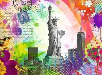 Ravensburger Yapboz 17379 New York kartpostal - 500 parça yapboz, yetişkinler ve 12 yaşından büyük çocuklar için