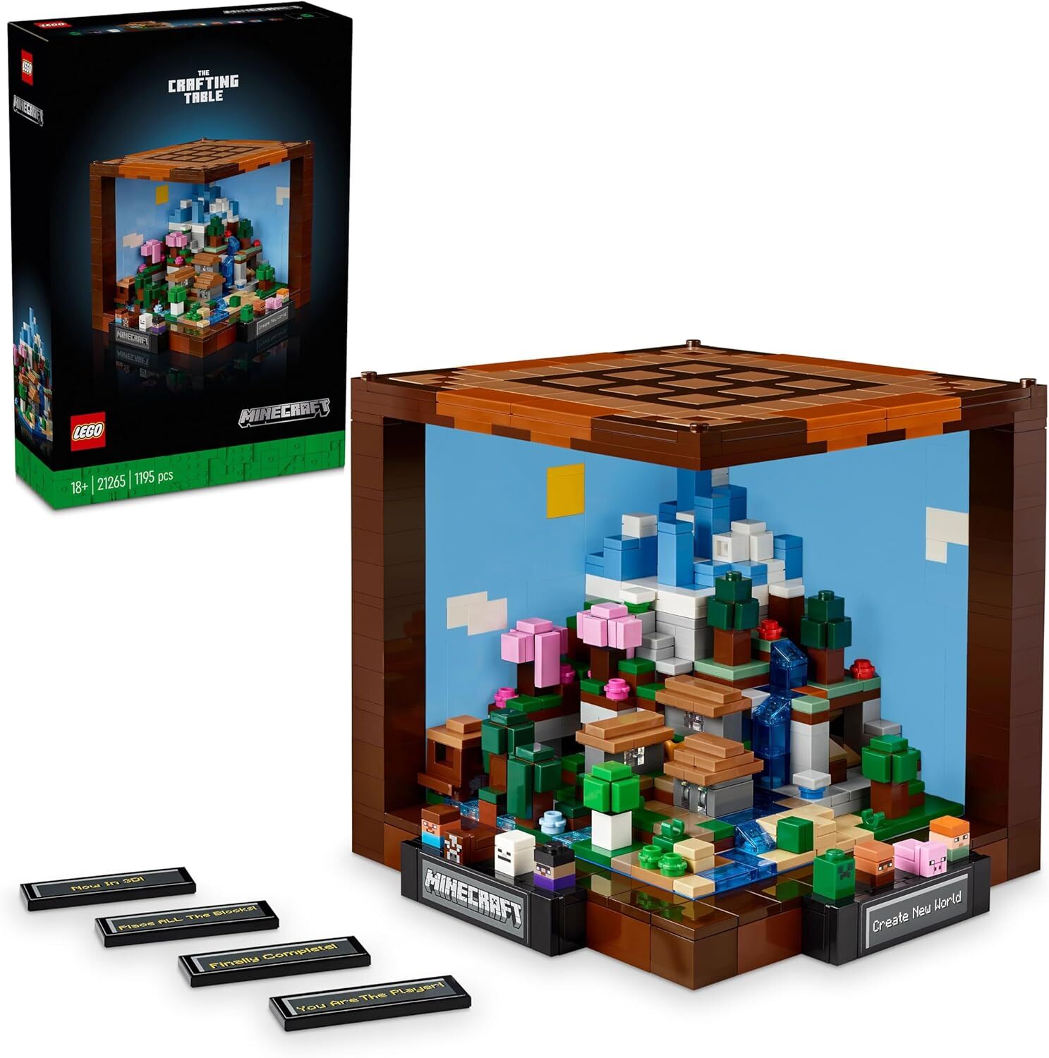 LEGO Minecraft Eşya Yapma Masası 21265 - Yetişkinler için Koleksiyonluk Yaratıcı Model Yapım Seti (1195 Parça)