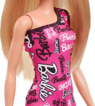 Şık Barbie - Sarışın Pembe Elbiseli