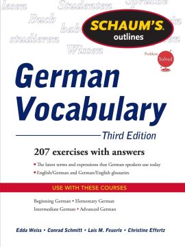 Schaum's Outline of German Vocabulary, 3ed
