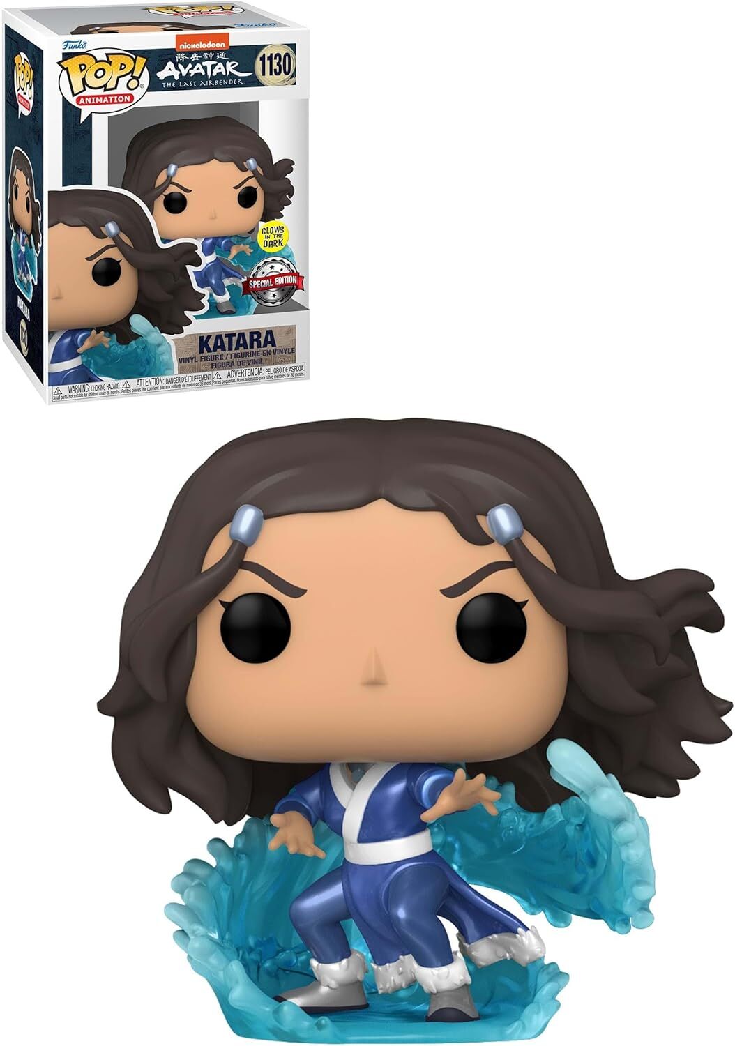 Funko POP! Animasyon Avatarı Katara (Glow in The Dark & ​​Metallic), Özel