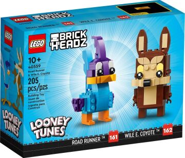 LEGO 40559 Brickheadz Looney Tunes Road Runner ve Wile E. Coyote 323 Parça 10+