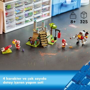 LEGO Sonic the Hedgehog Knuckles ve Master Emerald Tapınağı 76998 – 8 Yaş ve Üzeri Çocuklar İçin Video Oyunu Karakterleri İçeren Yaratıcı Oyuncak Yapım Seti (325 Parça)