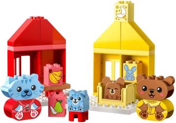 LEGO DUPLO İlk Günlük Rutinlerim: Yemek ve Uyku Zamanı 10414-1 Buçuk Yaş ve Üzeri Çocuklar için Eğitici Oyuncak Yapım Seti (28 Parça)
