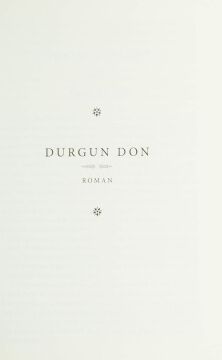 Durgun Don (4 Kitap Takım)