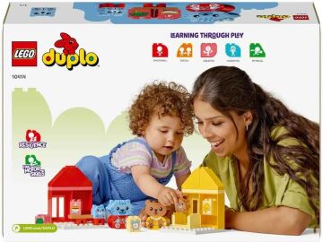 LEGO DUPLO İlk Günlük Rutinlerim: Yemek ve Uyku Zamanı 10414-1 Buçuk Yaş ve Üzeri Çocuklar için Eğitici Oyuncak Yapım Seti (28 Parça)