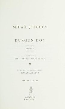 Durgun Don (4 Kitap Takım)