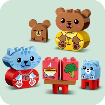 LEGO DUPLO İlk Günlük Rutinlerim: Yemek ve Uyku Zamanı 10414-1 Buçuk Yaş ve Üzeri Çocuklar için Eğitici Oyuncak Yapım Seti (28 Parça)