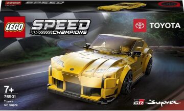 LEGO Speed Champions Toyota GR Supra 76901-7 Yaş ve Üzeri Araba Sevenler İçin Koleksiyonluk ve Sergilenebilir Yaratıcı Oyuncak Model Yapım Seti (299 Parça)